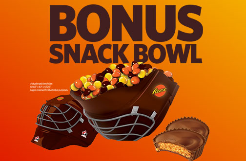 reese hockey snack bowl promotion