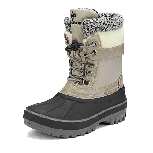 DREAM PAIRS Boys Girls Insulated Waterproof Winter Snow Boots