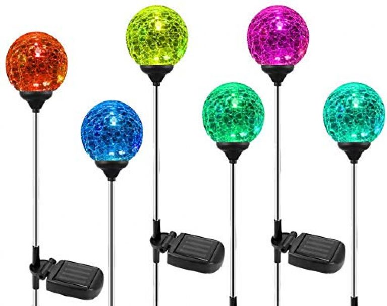 6Pack of OxyLED Solar Globe ColorChanging LED Garden Lights — Deals