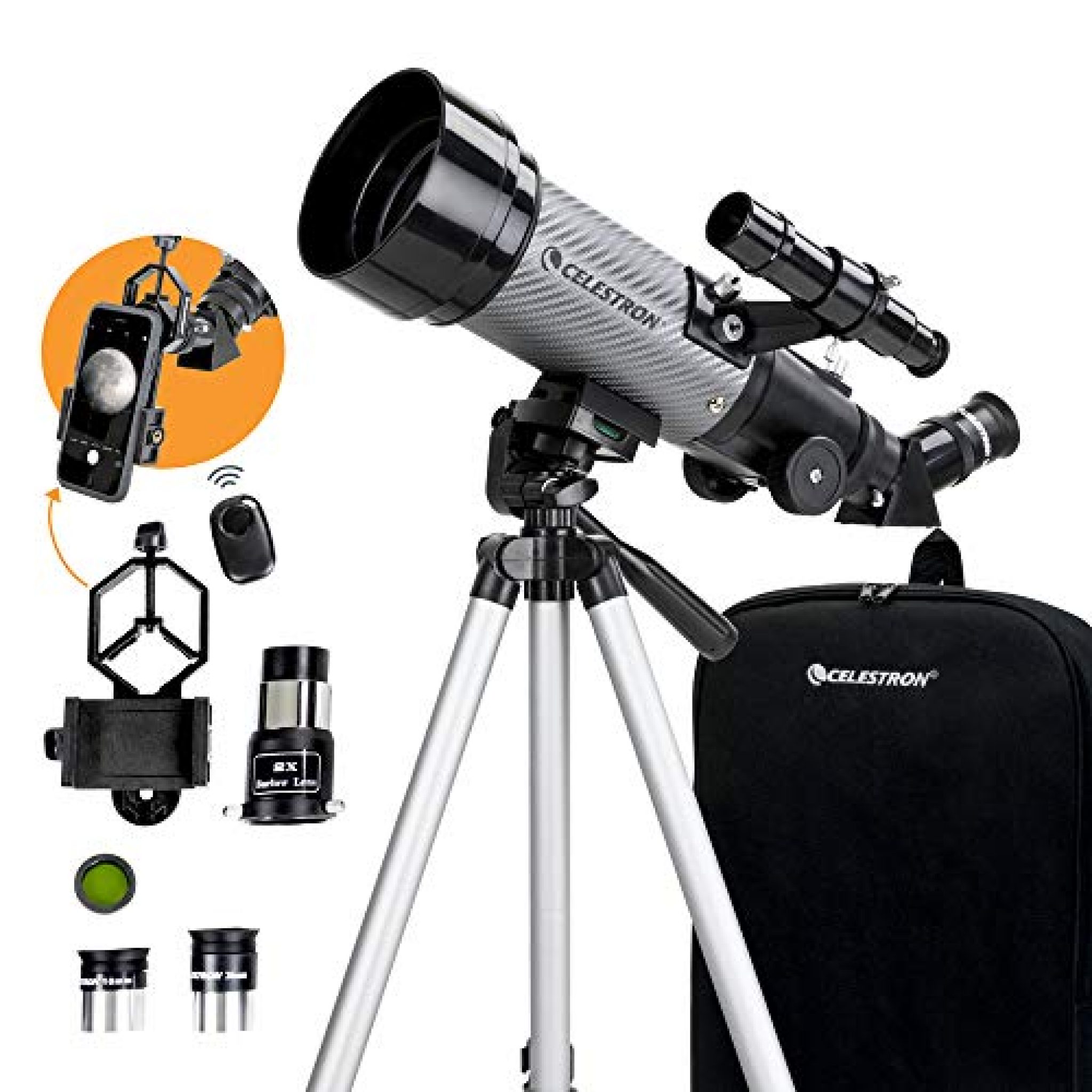 telescopio celestron travel scope 70 dx