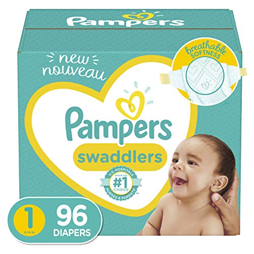 Pampers Swaddlers Diapers, Sizes N – 7