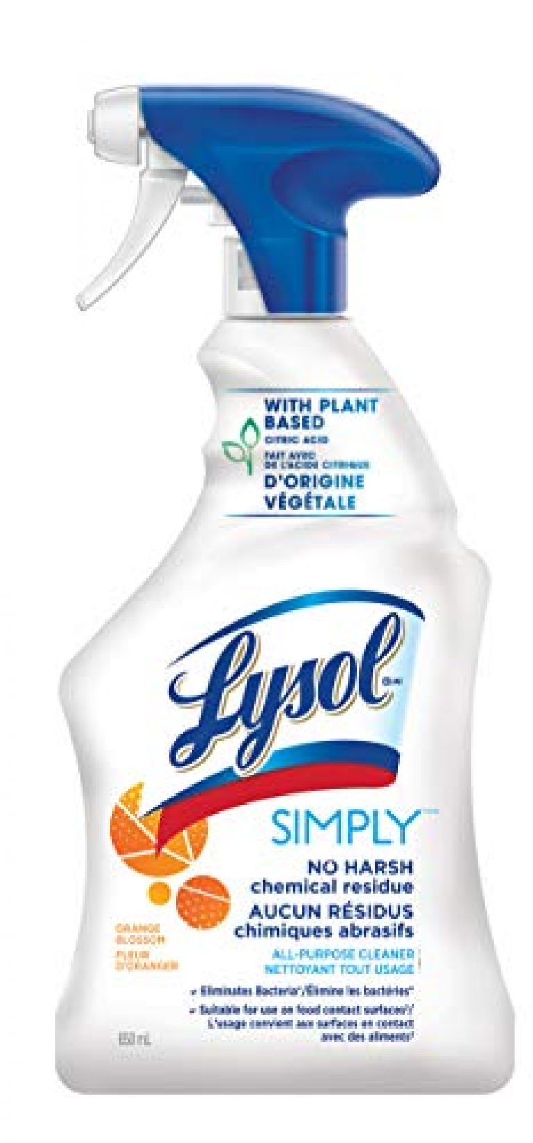 Lysol Simply All Purpose Cleaner, 650ml, Orange blossom — Deals from