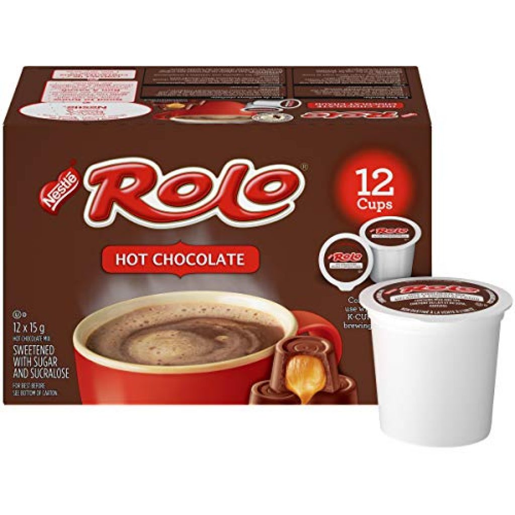 Carnation Hot Chocolate, Rolo, Keurig KCup Compatible Pods, 12 count