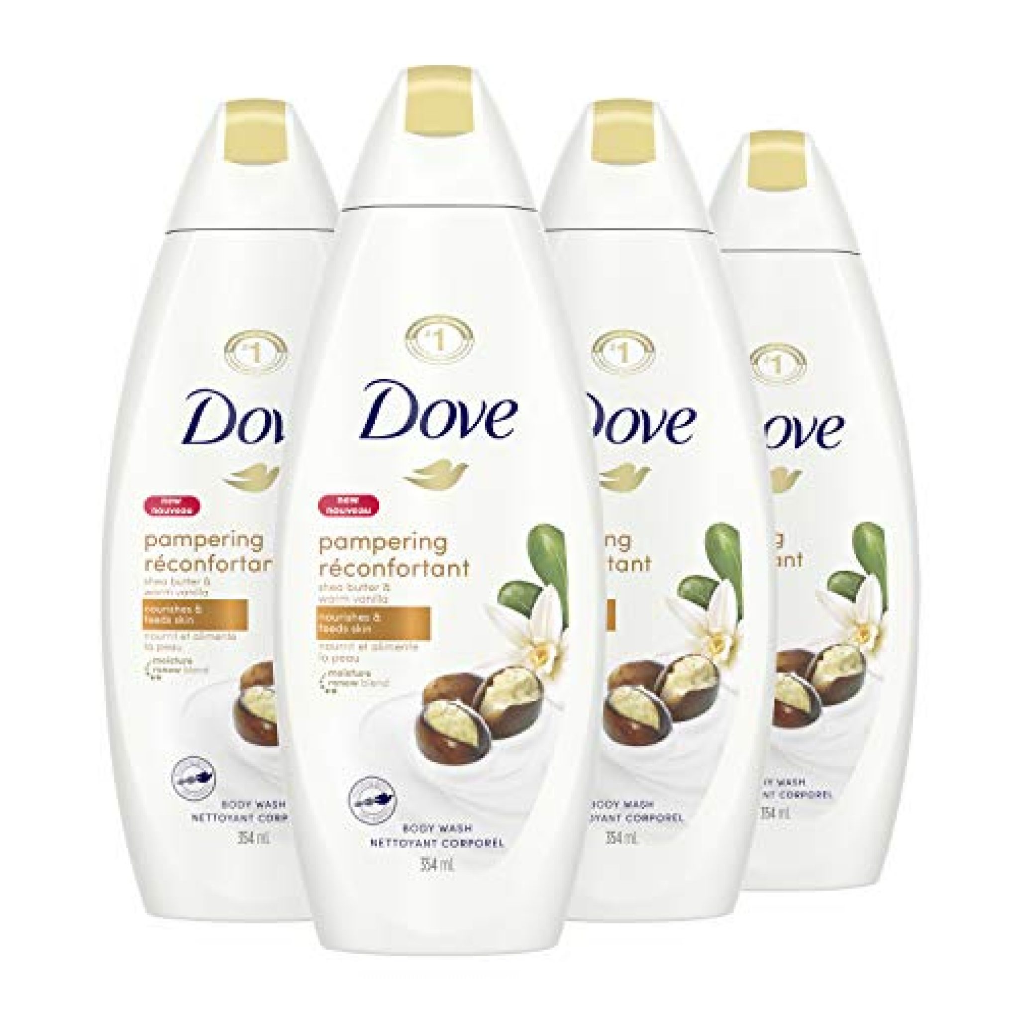 Dove Body Wash Shea Butter & Warm Vanilla 354 mL (Pack of 4) — Deals from SaveaLoonie!