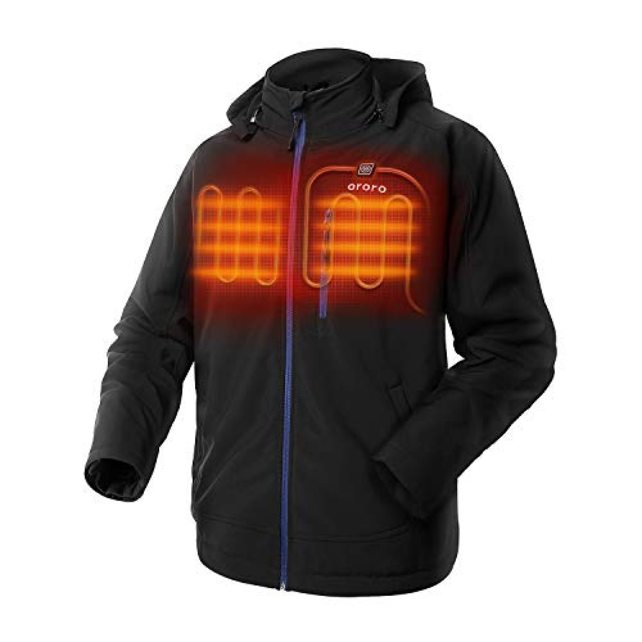 ORORO Men's Heated Jacket with Detachable Hood and Battery Pack — Deals