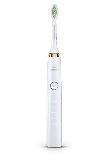 Philips Sonicare DiamondClean Rechargeable Electric Toothbrush with 5 Brushing Modes and USB Travel Case, Rose Gold