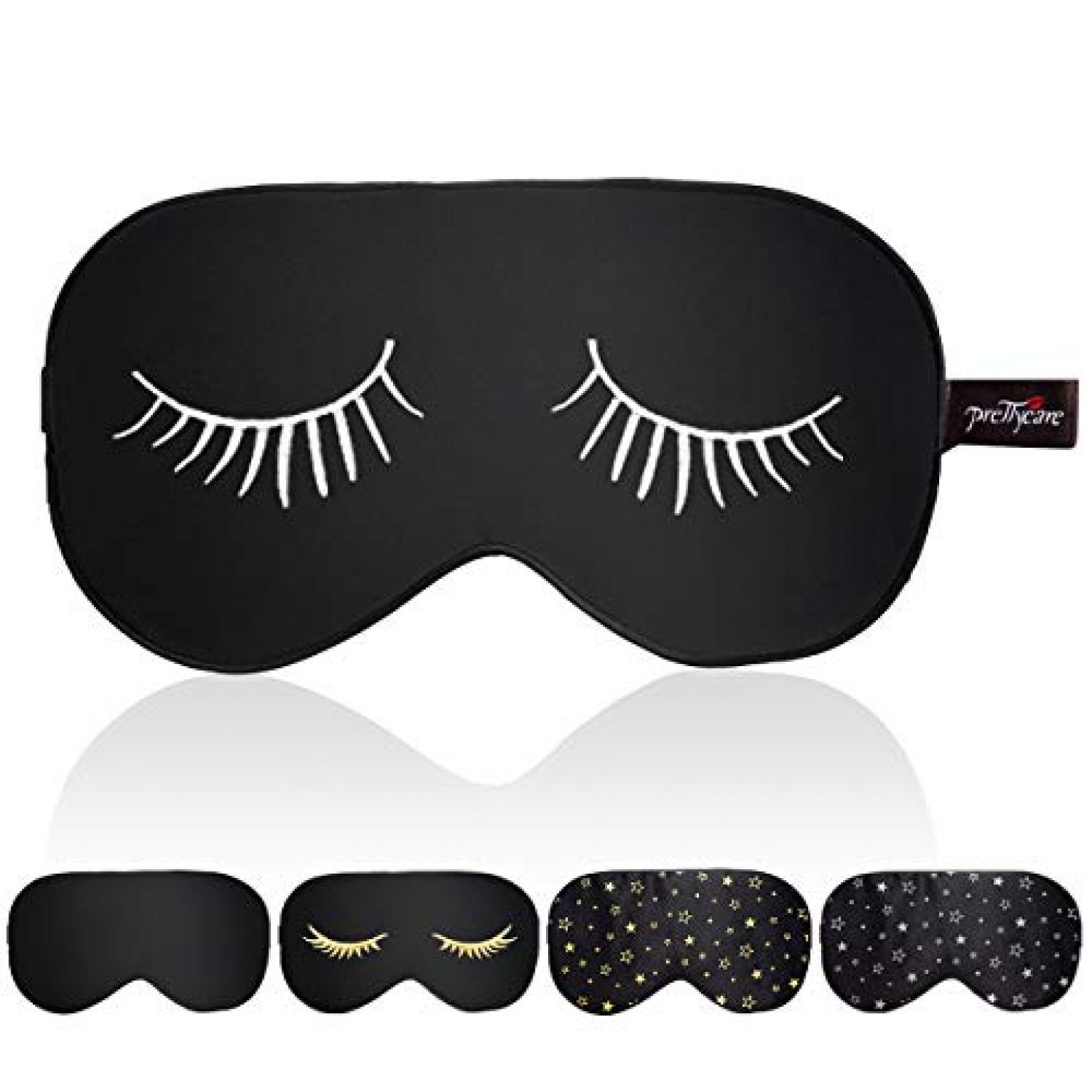 PrettyCare Silk Sleep Mask (Eyelashes) — Deals from SaveaLoonie!