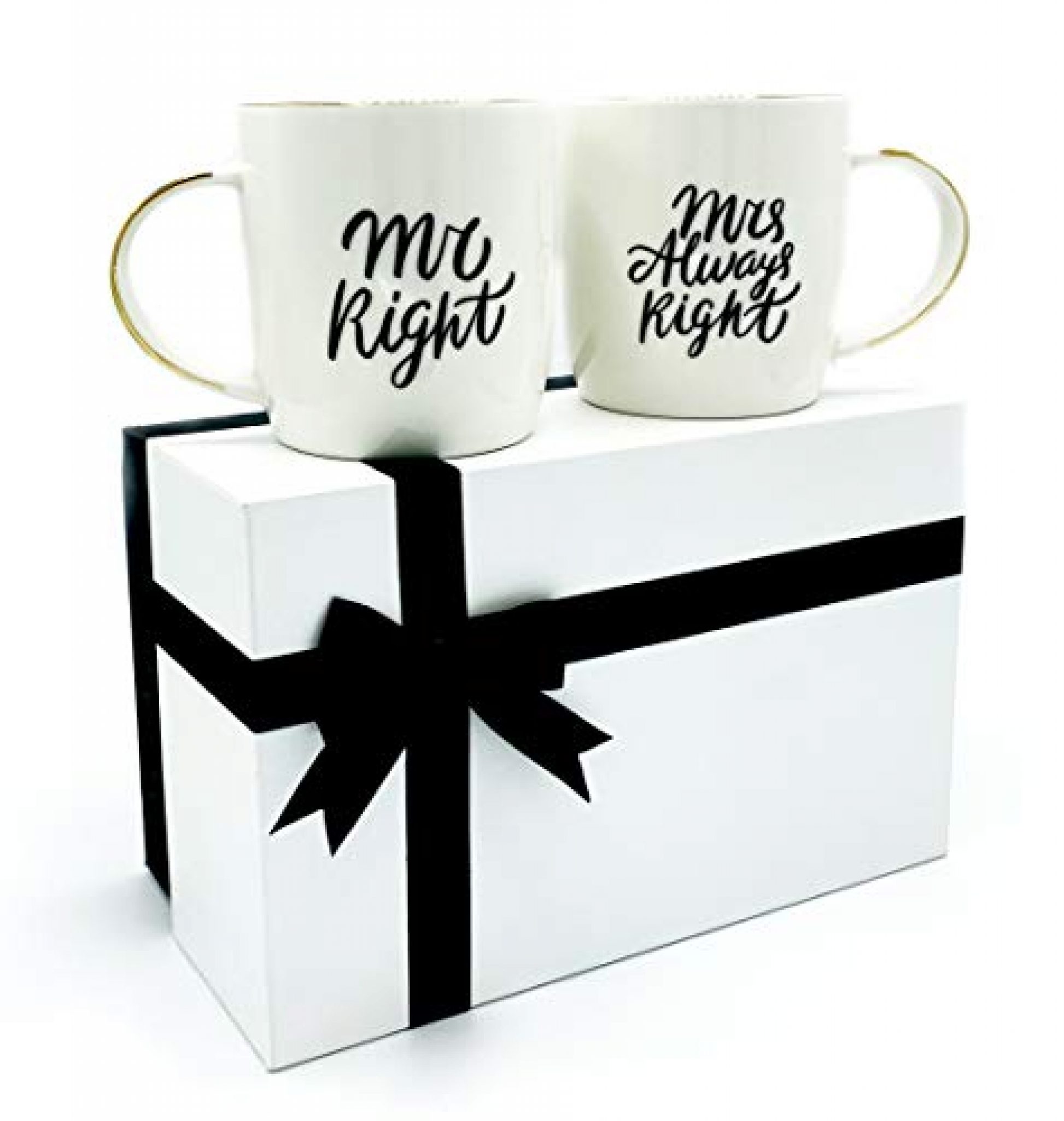 Mr Right and Mrs Always Right Coffee Mugs Gift Set — Deals from