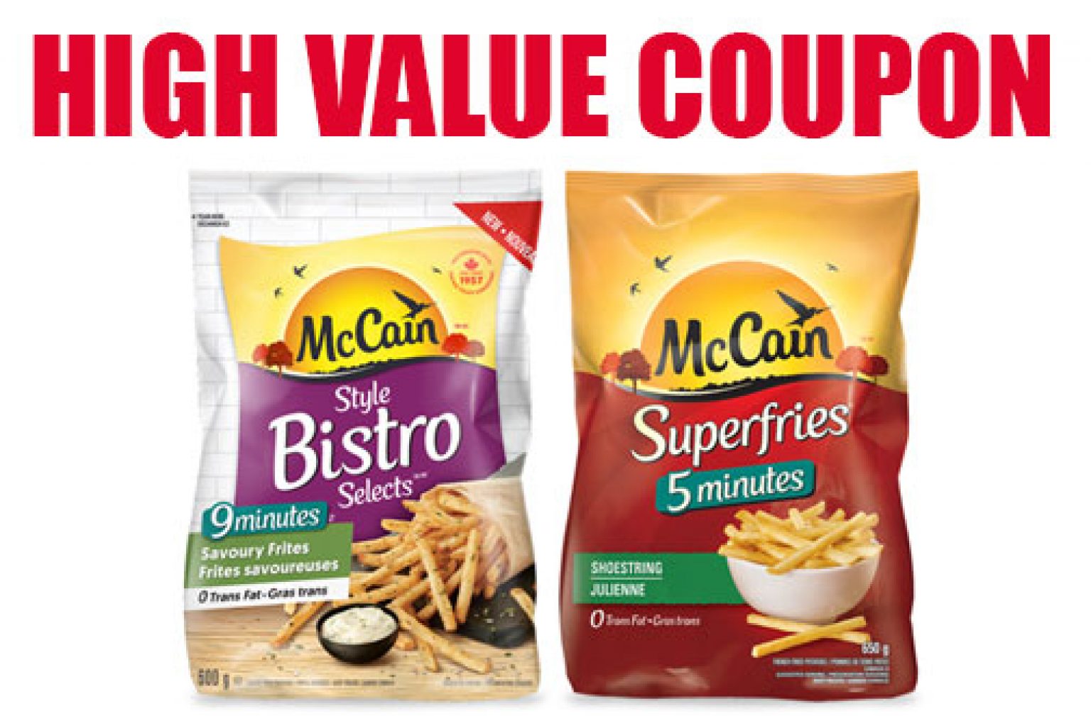 McCain Coupon Canada Save on Superfries or Breakfast Patties — Deals