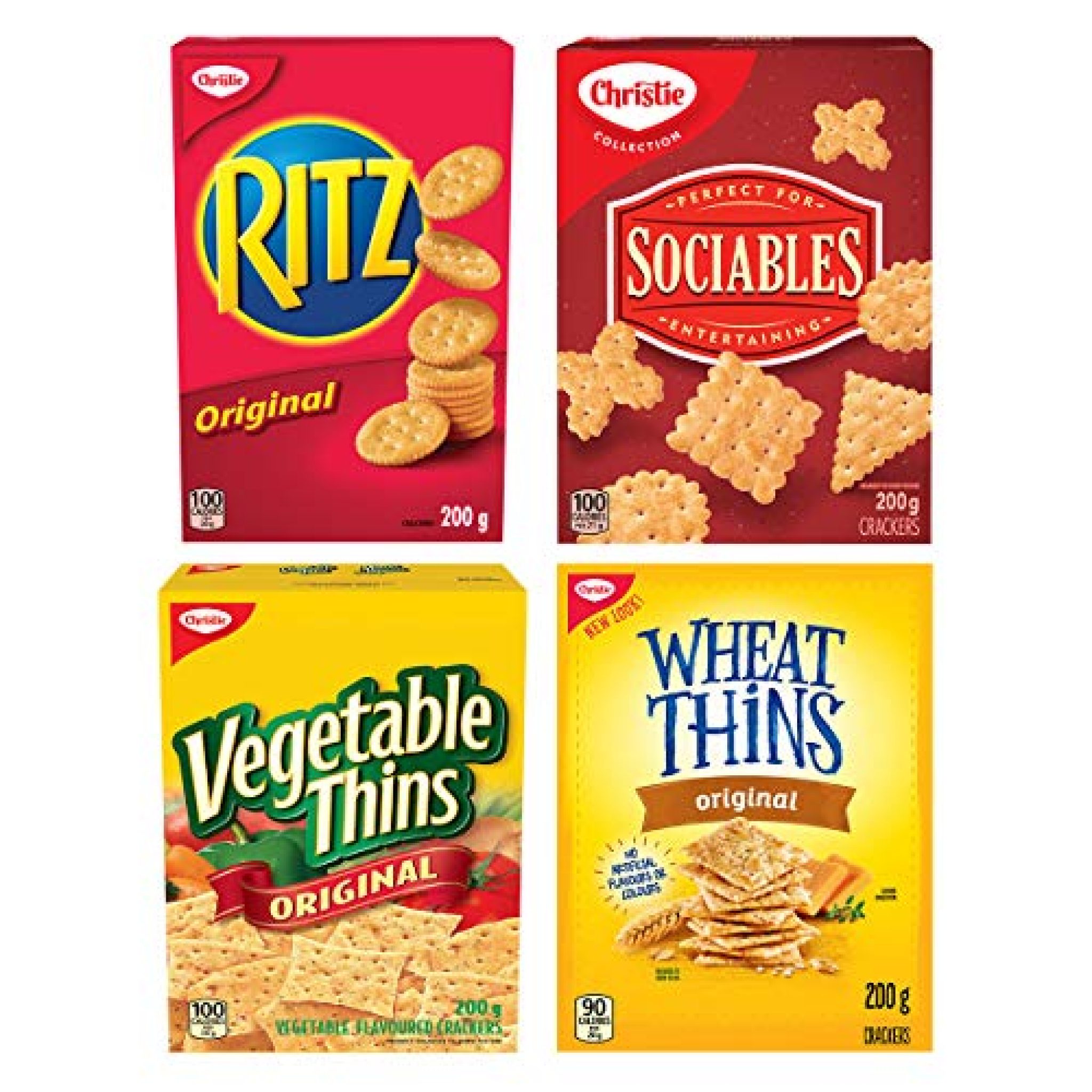 CHRISTIE Entertainment Crackers Variety Pack, 4 Packs, 800 G — Deals