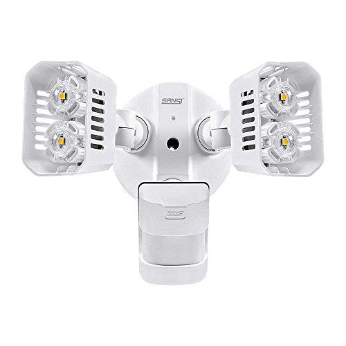 SANSI 18W 1800lm LED Security Motion Lights, White