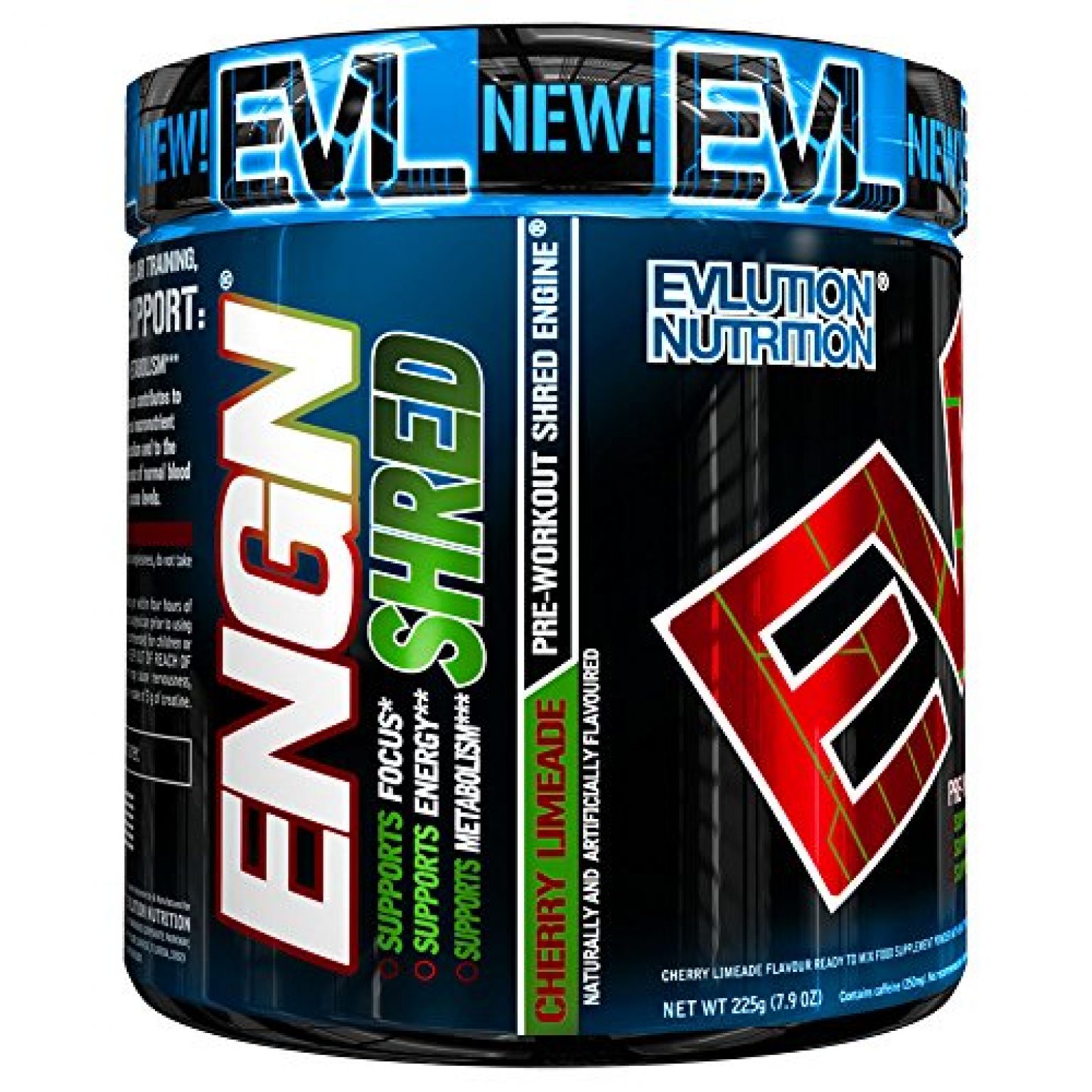 Evlution Nutrition ENGN SHRED Pre Workout Thermogenic Fat Burner Powder, 30 Servings (Cherry
