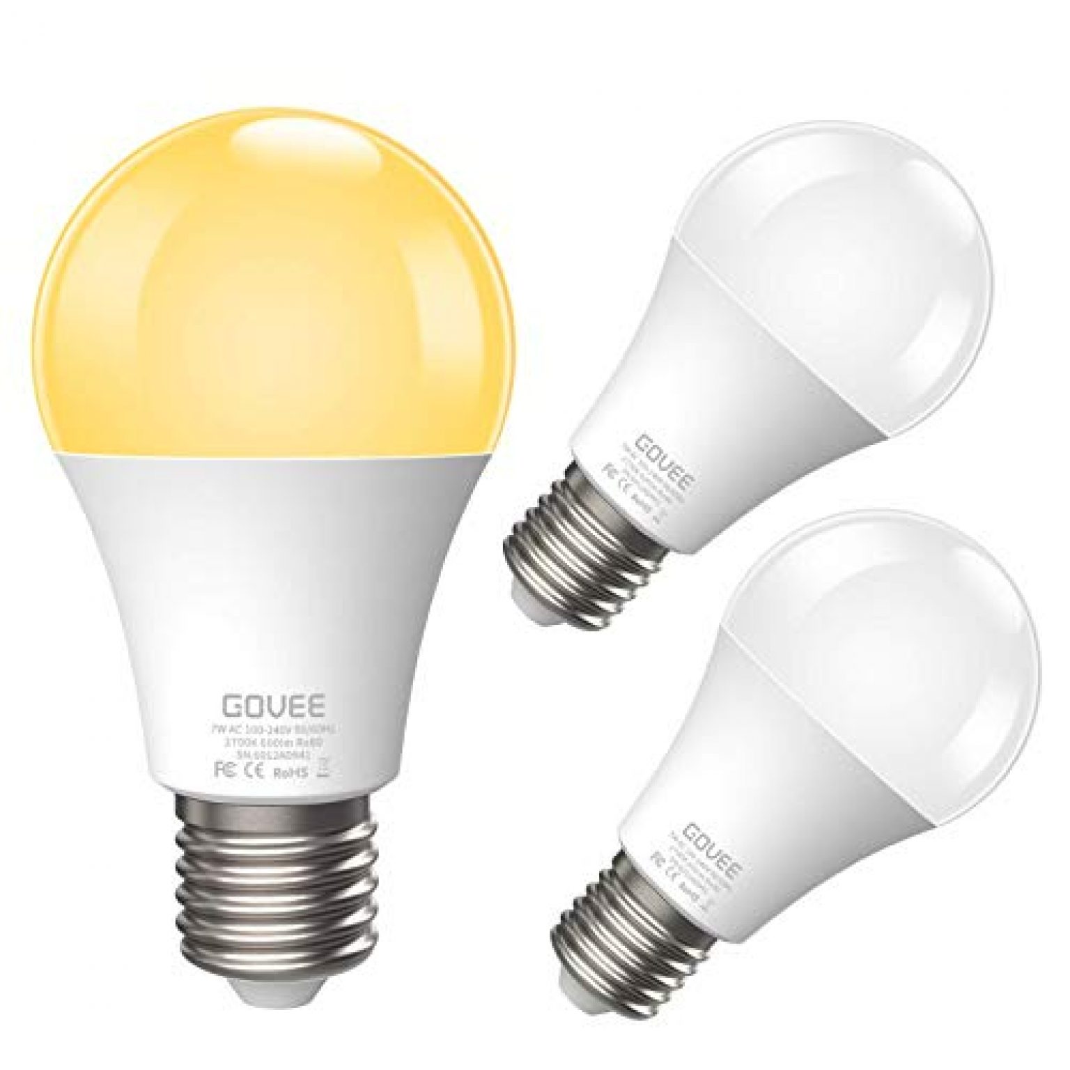 Govee Dusk to Dawn Light Bulb, 7W Smart Sensor Bulb with Auto on/Off