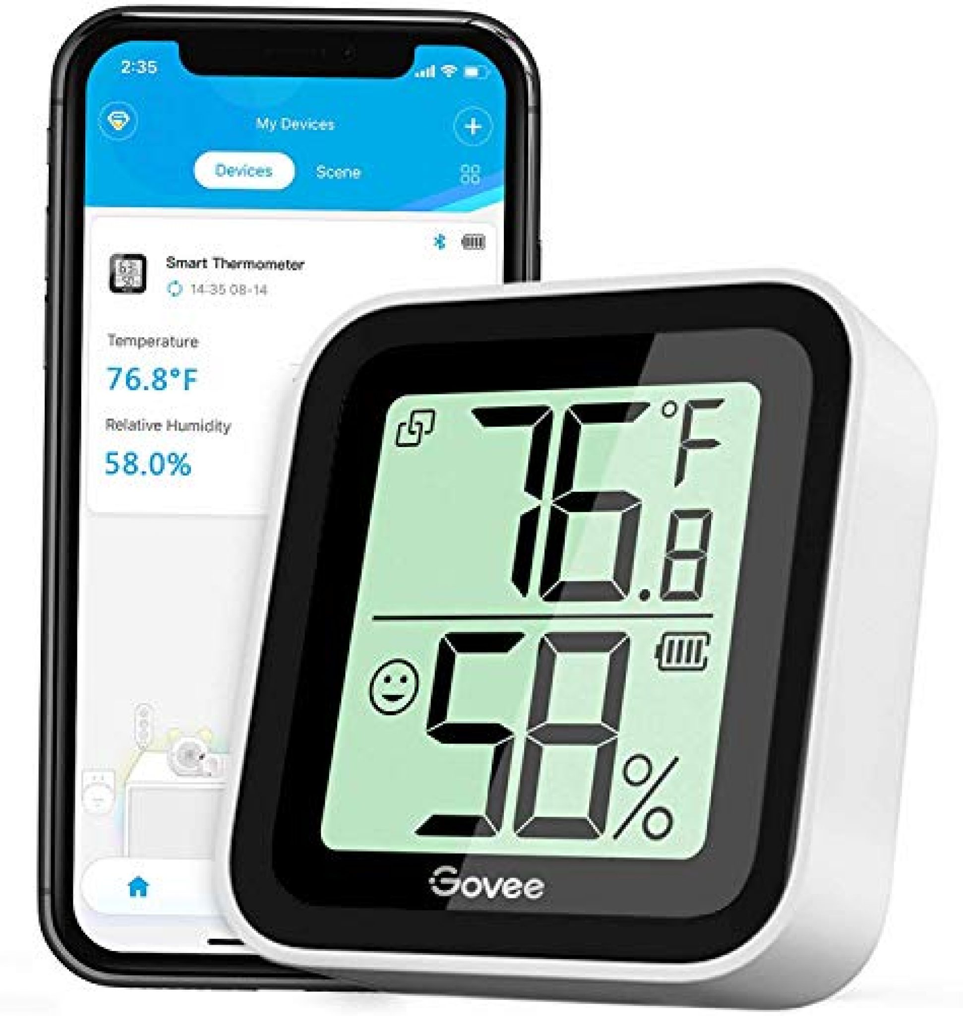 Govee Humidity Meter, Mini Bluetooth Hygrometer Thermometer — Deals