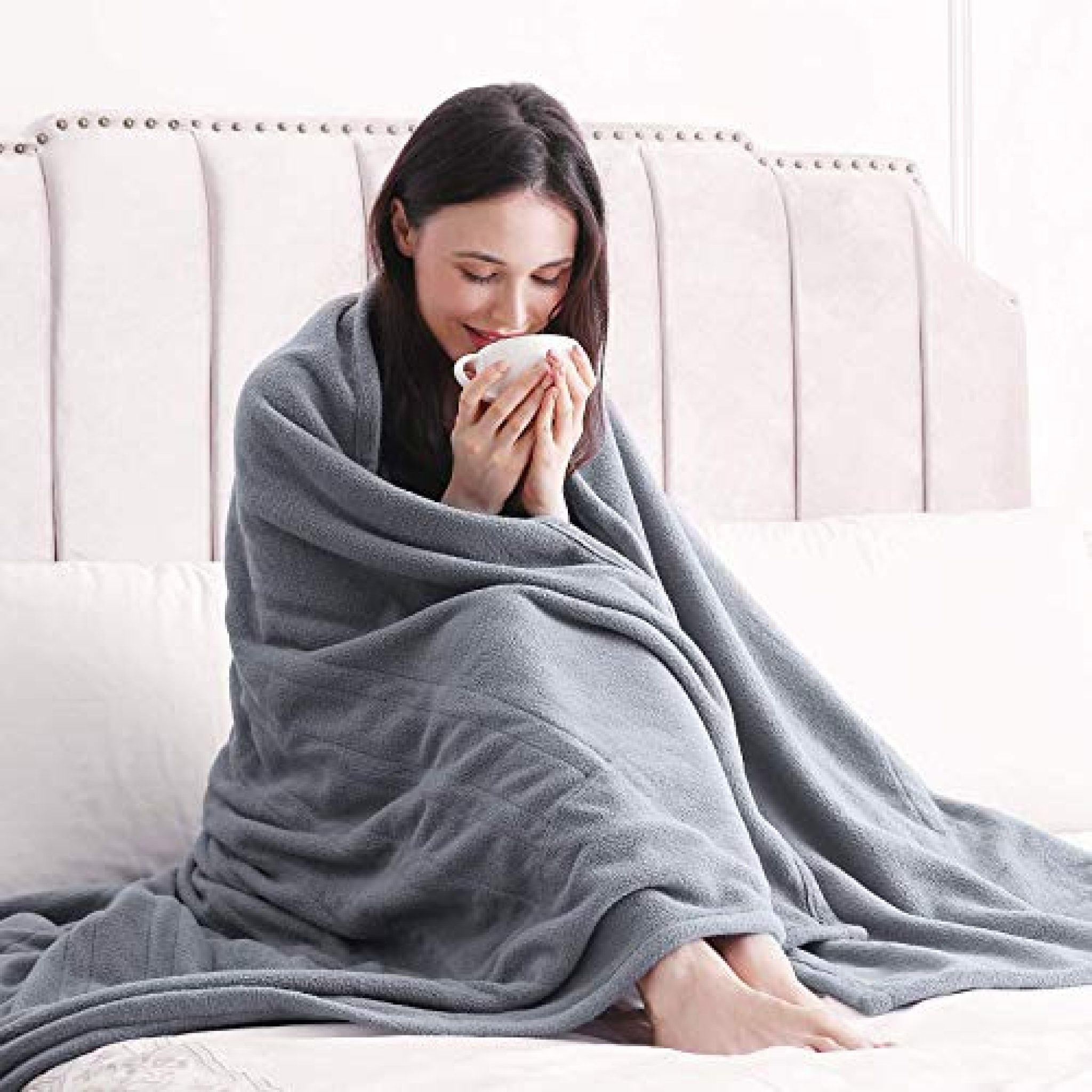 Polar Fleece Electric Heated Blanket, Twin Size — Deals from SaveaLoonie!