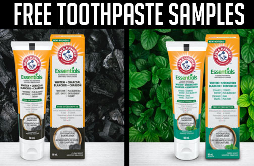 arm & hammer toothpaste sample
