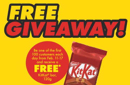 free kitkat bar