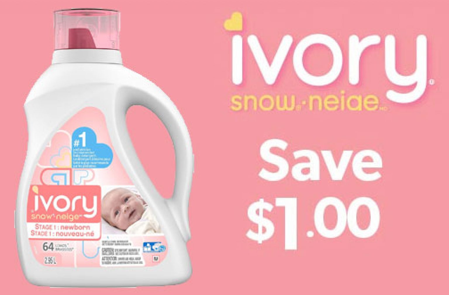 Ivory Snow Laundry Detergent Coupon — Deals from SaveaLoonie!