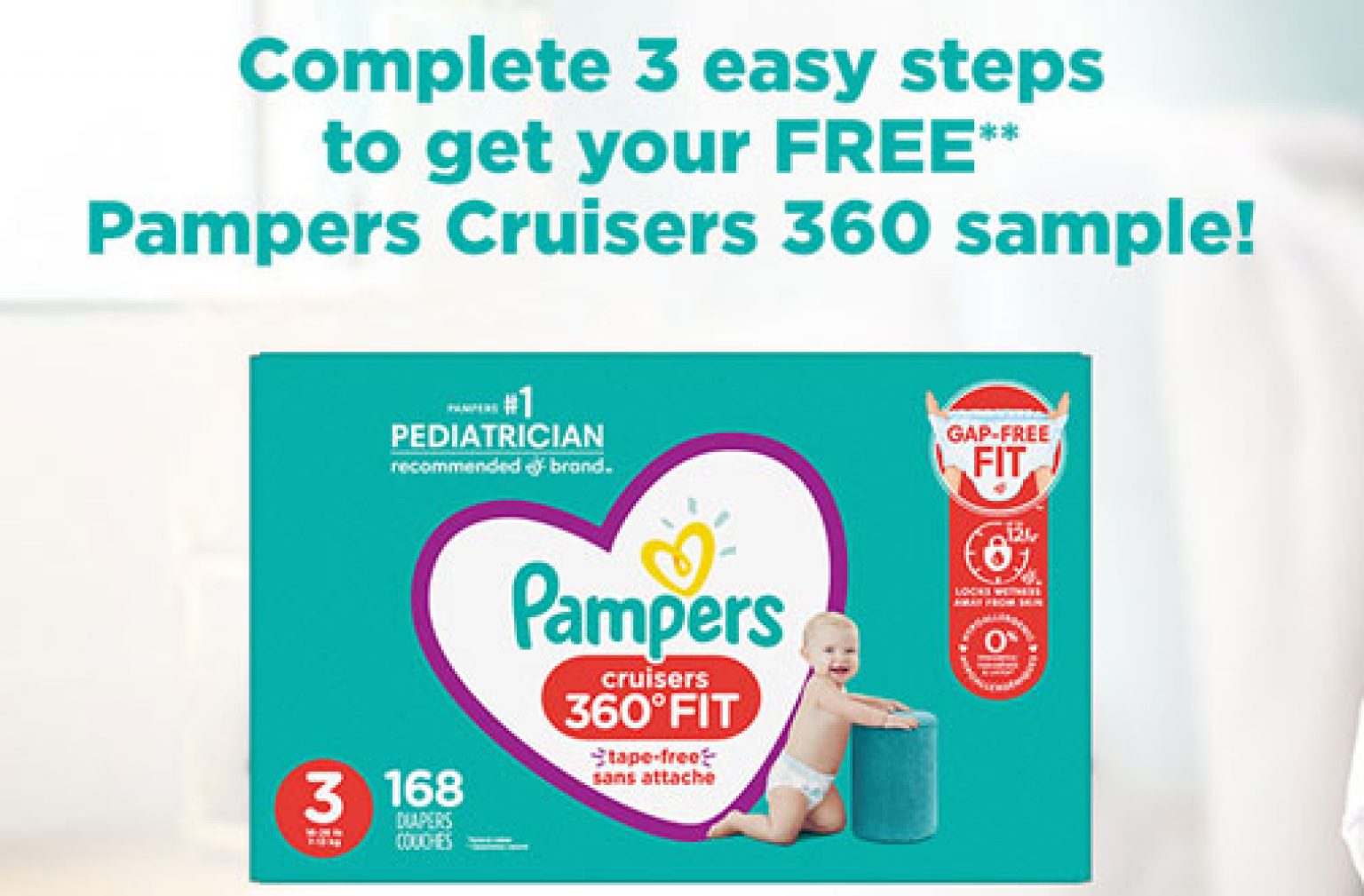 Free Pampers Cruisers 360° Sample Kit — Deals from SaveaLoonie!