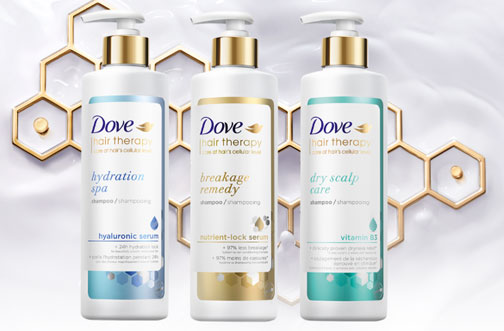 dove hair therapy samples