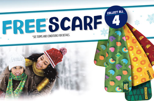 general mills free scarf promotion