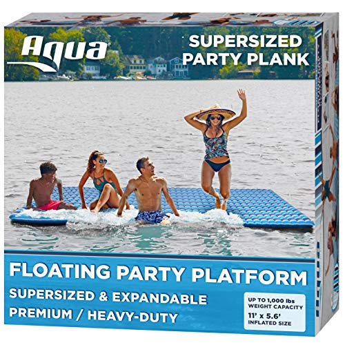 Aqua Super-Sized Floating Platform Plank, 1,000 Lbs. Capacity