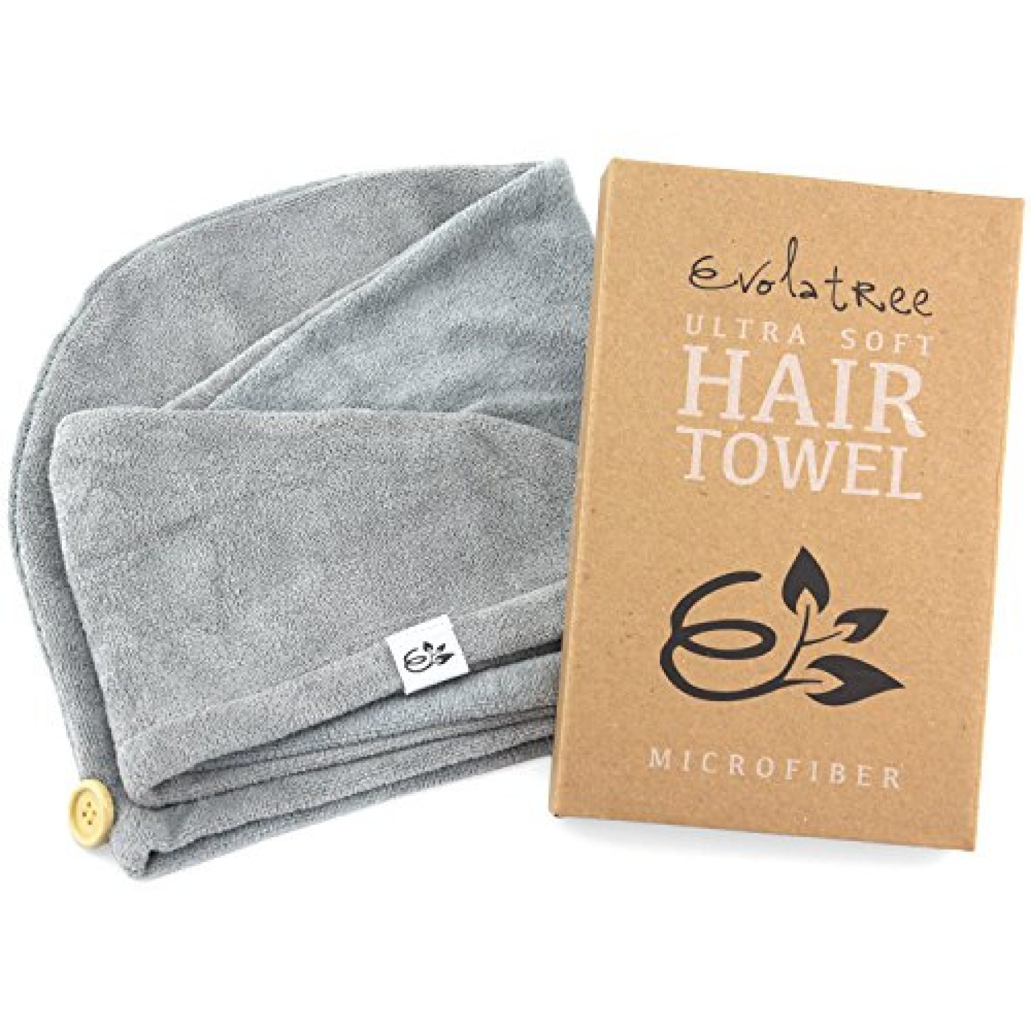 Evolatree Super Absorbent AntiFrizz Microfiber Hair Towel — Deals from