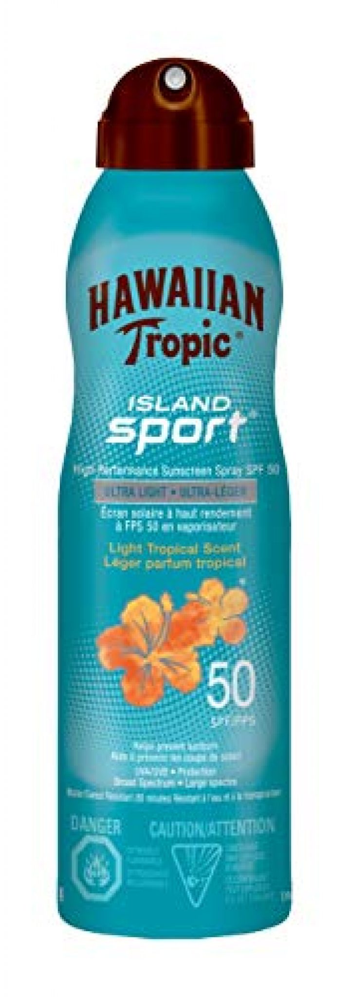 Hawaiian Tropic Island Sport Ultralight Sport Sunscreen Spray, SPF 50