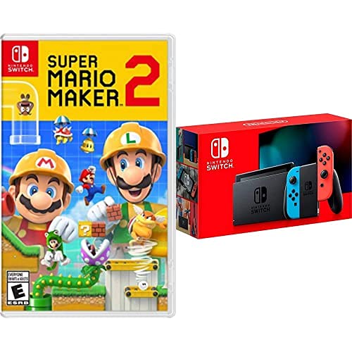 Super Mario Maker 2 + Nintendo Switch Neon Bundle