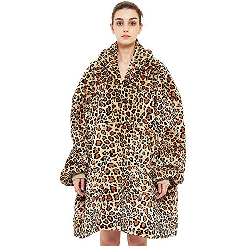 Venustas Wearable Blanket Hoodie, Oversized Sherpa Blanket Hoodie