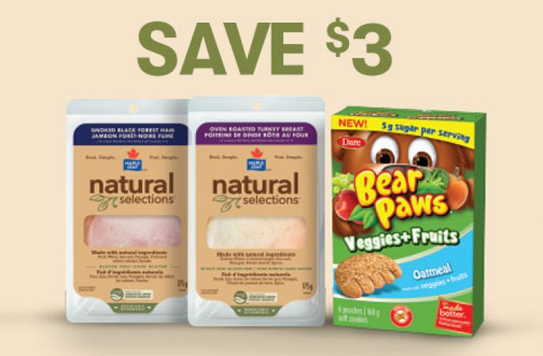 Maple Leaf Natural Selections Bear Paws Coupon Deals From SaveaLoonie 