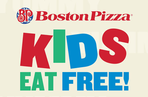 Boston Pizza Kids Eat Free