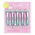 Gillette Venus Disposable Sensitive Womens Razors, 15 Count