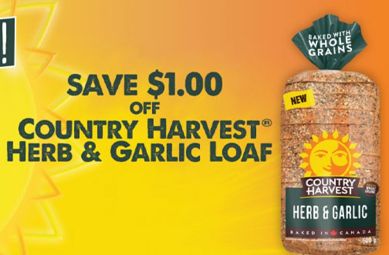 Country Harvest Bread Coupon 1 off Herb & Garlic Loaf — Deals from