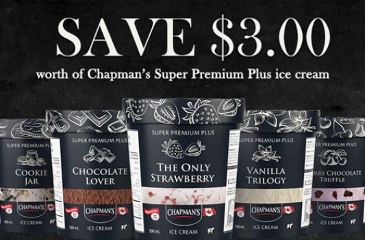 Chapman's Coupon | Super Premium Plus Ice Cream — Deals from SaveaLoonie!