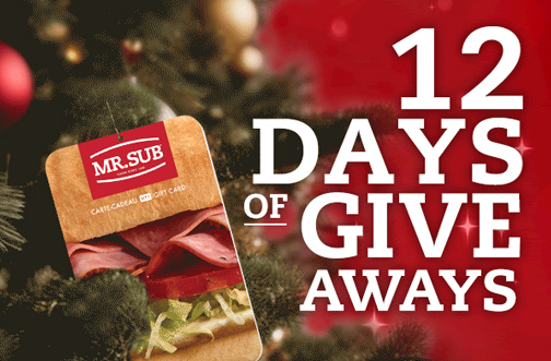 Mr. Sub 12 Days of Giveaways — Deals from SaveaLoonie!