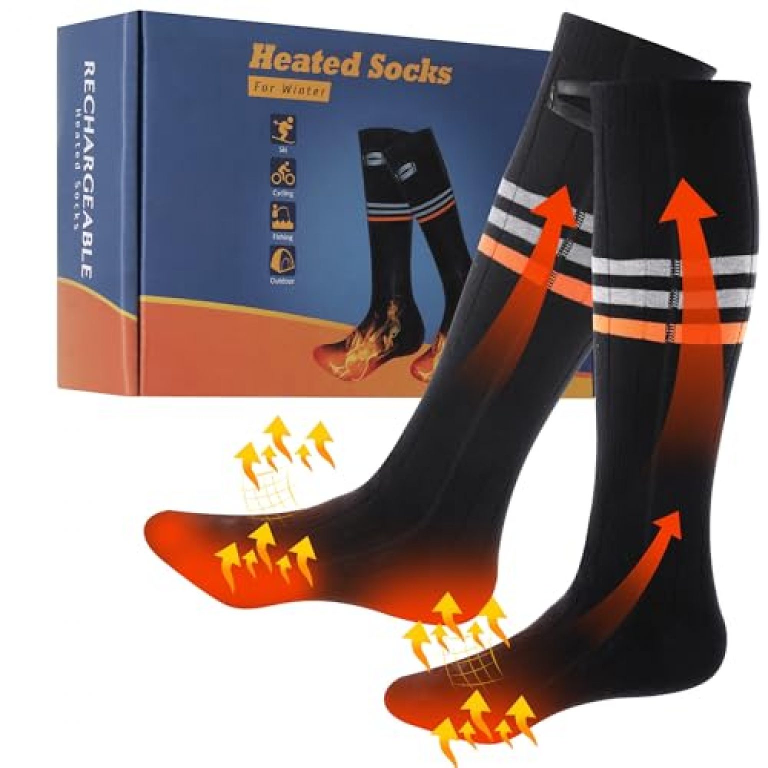 Rechargeable Foot Warmer Socks — Deals from SaveaLoonie!