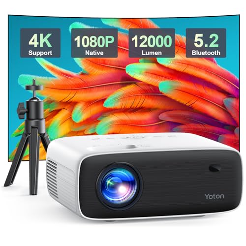 Y6 Led Projector YOTON Y6 Native 1080P Bluetooth Projector with Tripod — Deals from ...