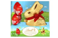 Lindt Gold Bunny and Lindor Milk Chocolate Easter Eggs, 172G