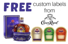 free custom crown royal labels