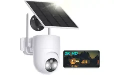 LIWAN Outdoor 2K Solar Security Camera, Wireless, 360°