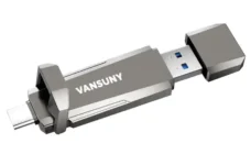 Vansuny 512GB Portable External SSD – Dual USB A + C