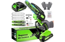 ANGSEEN Mini Chainsaw Cordless 6 Inch