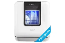 COMFEE’ Countertop Dishwasher, Portable with 6L Built-in Water Tank