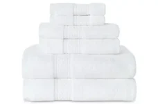 Gogreen White Bath Towel Sets of 6 Pieces