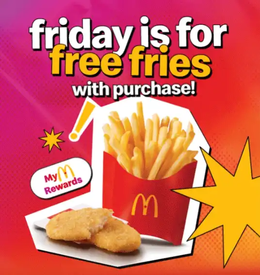 mcdonald's free fry fridays