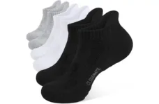 CLOSEMATE Unisex Athletic Ankle Socks, 6 Pairs