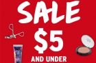 The Body Shop $5 & Under Beauty Sale