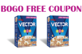 BOGO Free Kellogg’s Vector Cereal Coupon