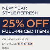 Banana Republic – 25% Off Regular-Priced Items
